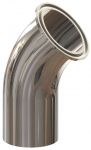 45 Deg Clamp x Weld Elbows - T2KM - PL Finish SF1